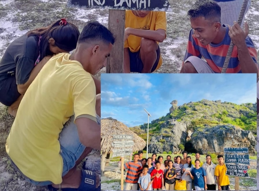 Aksi nyata pemuda Patmos Raijua menjaga lingkungan dalam perayaan Valentine